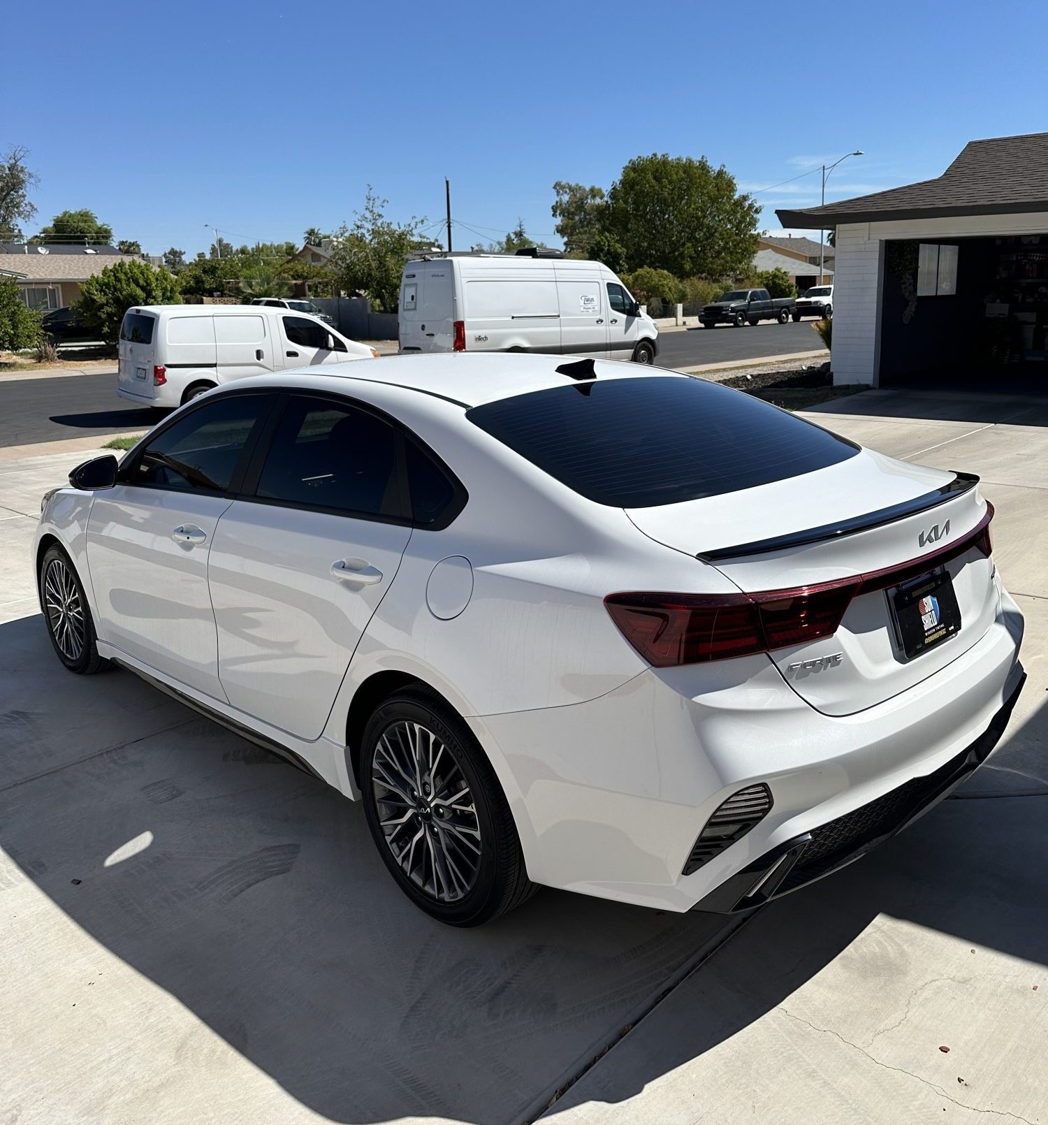 Kia with car window tint installed in Phoenix